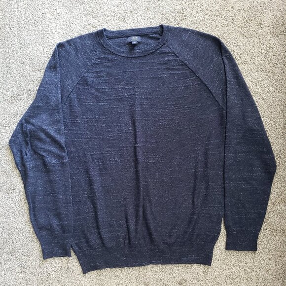 J.Crew Re-imagined Blue Variegated Sweater size Medium - Picture 1 of 11